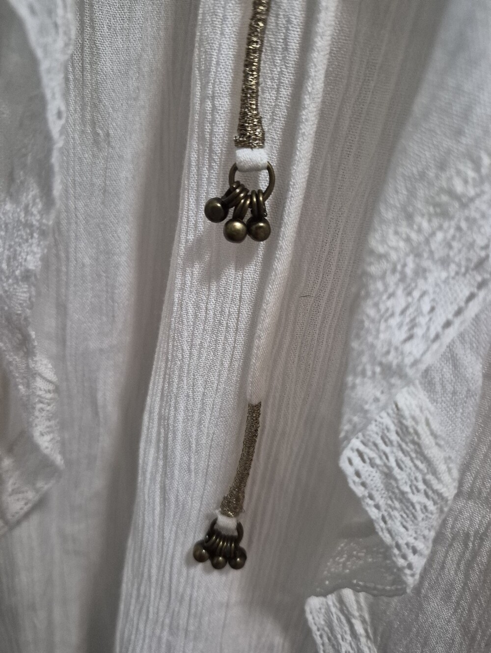 Free People NWT Plenty of Love Maxi Dress In Ivory Size XS - Picture 8 of 9